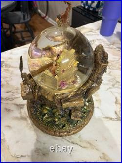 Disney Jungle Book 35th Anniv Gold Glitter Musical Snow Globe RARE Vintage Disney Jungle Book 35th Anniv Gold Glitter Musical Snow Globe RARE Vintage