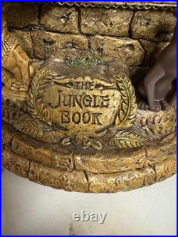 Disney Jungle Book 35th Anniv Gold Glitter Musical Snow Globe RARE Vintage Disney Jungle Book 35th Anniv Gold Glitter Musical Snow Globe RARE Vintage