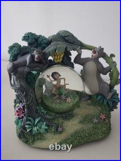 Disney Jungle Book Rotating Musical Snow Globe Baloo Mowgli Bagheera Works