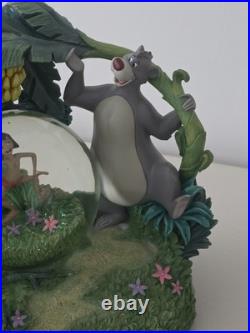 Disney Jungle Book Rotating Musical Snow Globe Baloo Mowgli Bagheera Works