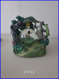 Disney Jungle Book Rotating Musical Snow Globe Baloo Mowgli Bagheera Works