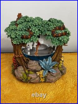 Disney Jungle Book Snow Globe Mowgli Baloo Music Box Bare Necessities WORKS