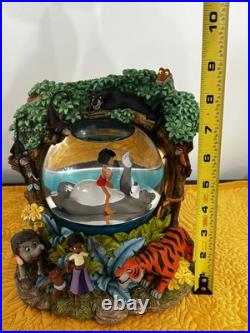 Disney Jungle Book Snow Globe Mowgli Baloo Music Box Bare Necessities WORKS