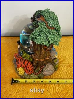 Disney Jungle Book Snow Globe Mowgli Baloo Music Box Bare Necessities WORKS