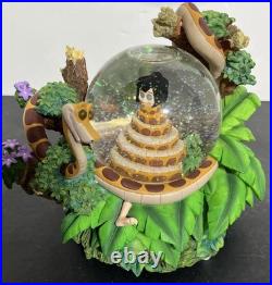 Disney Jungle Book Snow Globe Tested Bare Necessities Hypnotizing Kaa & Mowgli