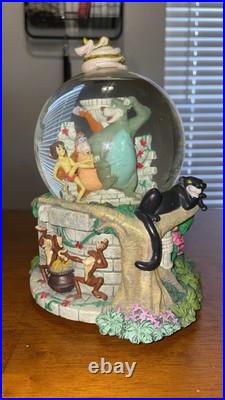Disney Jungle Book Temple Musical Snow Globe Bare Necessities Works Well Vintage