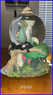 Disney Jungle Book Temple Musical Snow Globe Bare Necessities Works Well Vintage