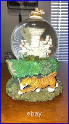 Disney Jungle Book Temple Musical Snow Globe Bare Necessities Works Well Vintage