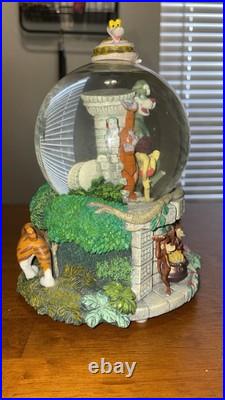 Disney Jungle Book Temple Musical Snow Globe Bare Necessities Works Well Vintage