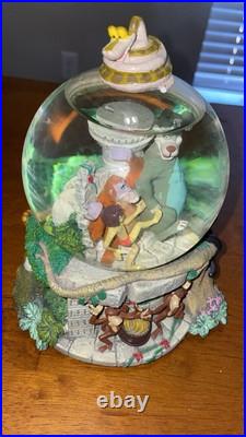 Disney Jungle Book Temple Musical Snow Globe Bare Necessities Works Well Vintage