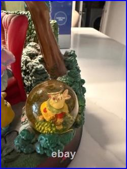 Disney LARGE Alice In Wonderland Snow Globe Mad Hatter's Tea Party Damage