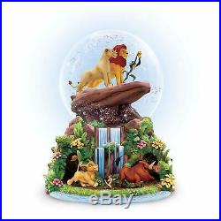 Disney LION KING Rotating MUSICAL Glitter Globe NEW