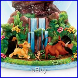 Disney LION KING Rotating MUSICAL Glitter Globe NEW