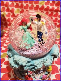 Disney LITTLE MERMAID Ariel & Eric Plays PART of YOUR WORLD Snow Globe