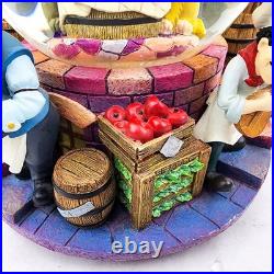 Disney Lady and the Tramp Musical Snowglobe WORKS Bella Notte AS IS FLAW