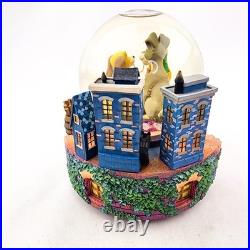Disney Lady and the Tramp Musical Snowglobe WORKS Bella Notte AS IS FLAW
