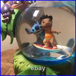 Disney Lilo And Stitch Surfing Musical Snow Globe Snowglobe Jumba Pleakley RARE Disney Lilo And Stitch Surfing Musical Snow Globe Snowglobe Jumba Pleakley RARE