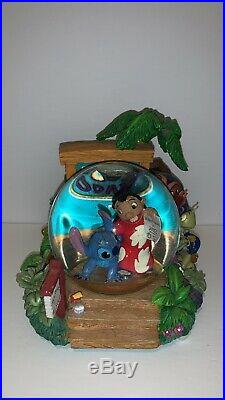 Disney Lilo & Stitch Aloha Animal Rescue Snowglobe Mint Rare