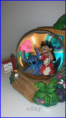 Disney Lilo & Stitch Aloha Animal Rescue Snowglobe Mint Rare