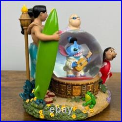 Disney Lilo & Stitch Elvis Musical Snow Globe Aloha Oe Tune Small Chip on Li Disney Lilo & Stitch Elvis Musical Snow Globe Aloha Oe Tune Small Chip on Li