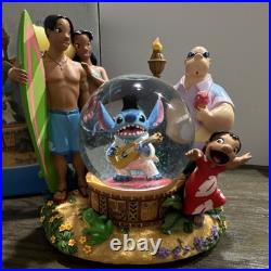 Disney Lilo & Stitch Snow Globe Stitch as Elvis Figurine