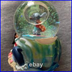 Disney Lilo and Stitch Snow Globe Snow Dome pre-owned Japan Free Shipping Disney Lilo and Stitch Snow Globe Snow Dome pre-owned Japan Free Shipping