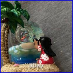 Disney Lilo and Stitch Snow Globe Snow Dome pre-owned Japan Free Shipping Disney Lilo and Stitch Snow Globe Snow Dome pre-owned Japan Free Shipping