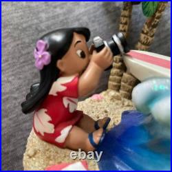 Disney Lilo and Stitch Snow Globe Snow Dome pre-owned Japan Free Shipping Disney Lilo and Stitch Snow Globe Snow Dome pre-owned Japan Free Shipping