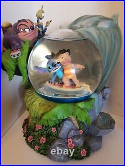 Disney Lilo and Stitch Surfing 7.5 Musical Snow Globe plays Aloha O'e