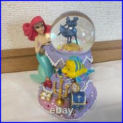 Disney Little Mermaid Ariel Snow Globe Snow Dome 30th Anniversary Figure JP