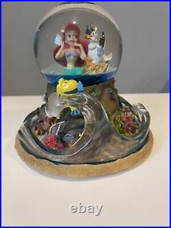 Disney Little Mermaid Snow Globe ARIEL'S TREASURE TROVE Part Of Your World