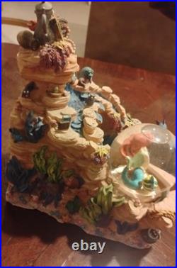 Disney Little Mermaid Snow Globe Water Fountain FULLY FUNCTIONING