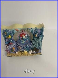 Disney Little Mermaid Storybook Double Sided Musical Under The Sea Snow Globe