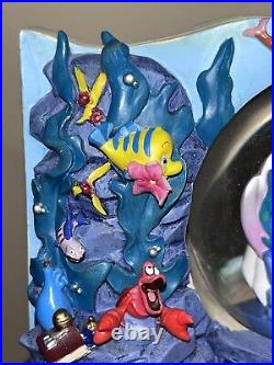 Disney Little Mermaid Storybook Double Sided Musical Under The Sea Snow Globe