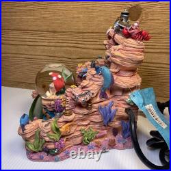 Disney Little Mermaid Under The Sea Snow Globe Water Fountain Vintage WORKS