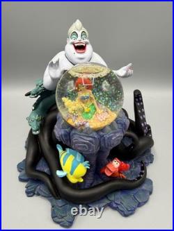 Disney Little Mermaid Ursula Sculpture with Mini Snow Globe Rare READ