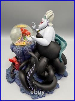 Disney Little Mermaid Ursula Sculpture with Mini Snow Globe Rare READ