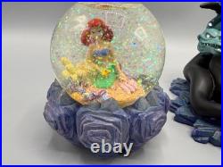 Disney Little Mermaid Ursula Sculpture with Mini Snow Globe Rare READ