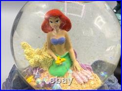 Disney Little Mermaid Ursula Sculpture with Mini Snow Globe Rare READ