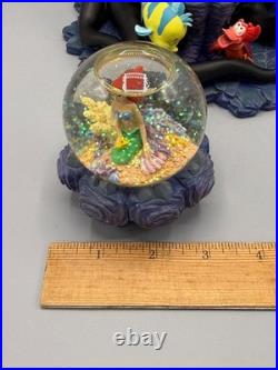 Disney Little Mermaid Ursula Sculpture with Mini Snow Globe Rare READ