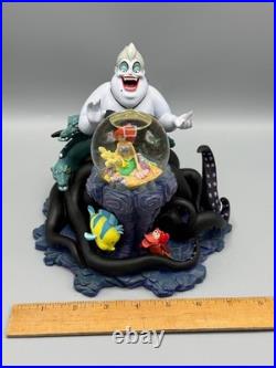 Disney Little Mermaid Ursula Sculpture with Mini Snow Globe Rare READ Disney Little Mermaid Ursula Sculpture with Mini Snow Globe Rare READ