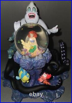 Disney Little Mermaid Ursula Sculpture with Mini Snow Globe Rare withbox