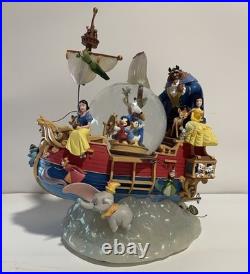 Disney Magical Gathering Ship A Whole New World Musical Snow Globe READ Disney Magical Gathering Ship A Whole New World Musical Snow Globe READ