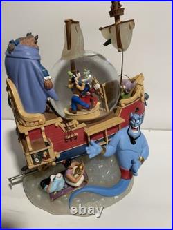Disney Magical Gathering Ship A Whole New World Musical Snow Globe READ Disney Magical Gathering Ship A Whole New World Musical Snow Globe READ