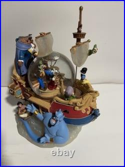 Disney Magical Gathering Ship A Whole New World Musical Snow Globe READ Disney Magical Gathering Ship A Whole New World Musical Snow Globe READ