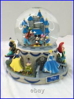 Disney Magical Moments Rotating Glitter Snowglobe Music Box When You Wish Upon A