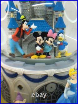 Disney Magical Moments Rotating Glitter Snowglobe Music Box When You Wish Upon A