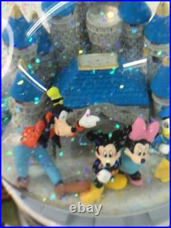 Disney Magical Moments Rotating Glitter Snowglobe Music Box When You Wish Upon A