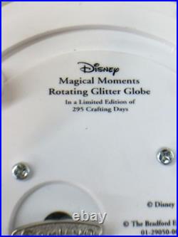 Disney Magical Moments Rotating Glitter Snowglobe Music Box When You Wish Upon A