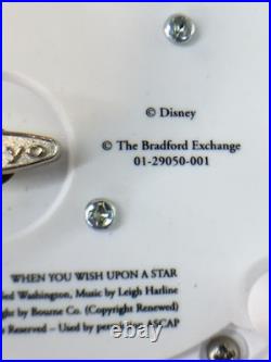 Disney Magical Moments Rotating Glitter Snowglobe Music Box When You Wish Upon A